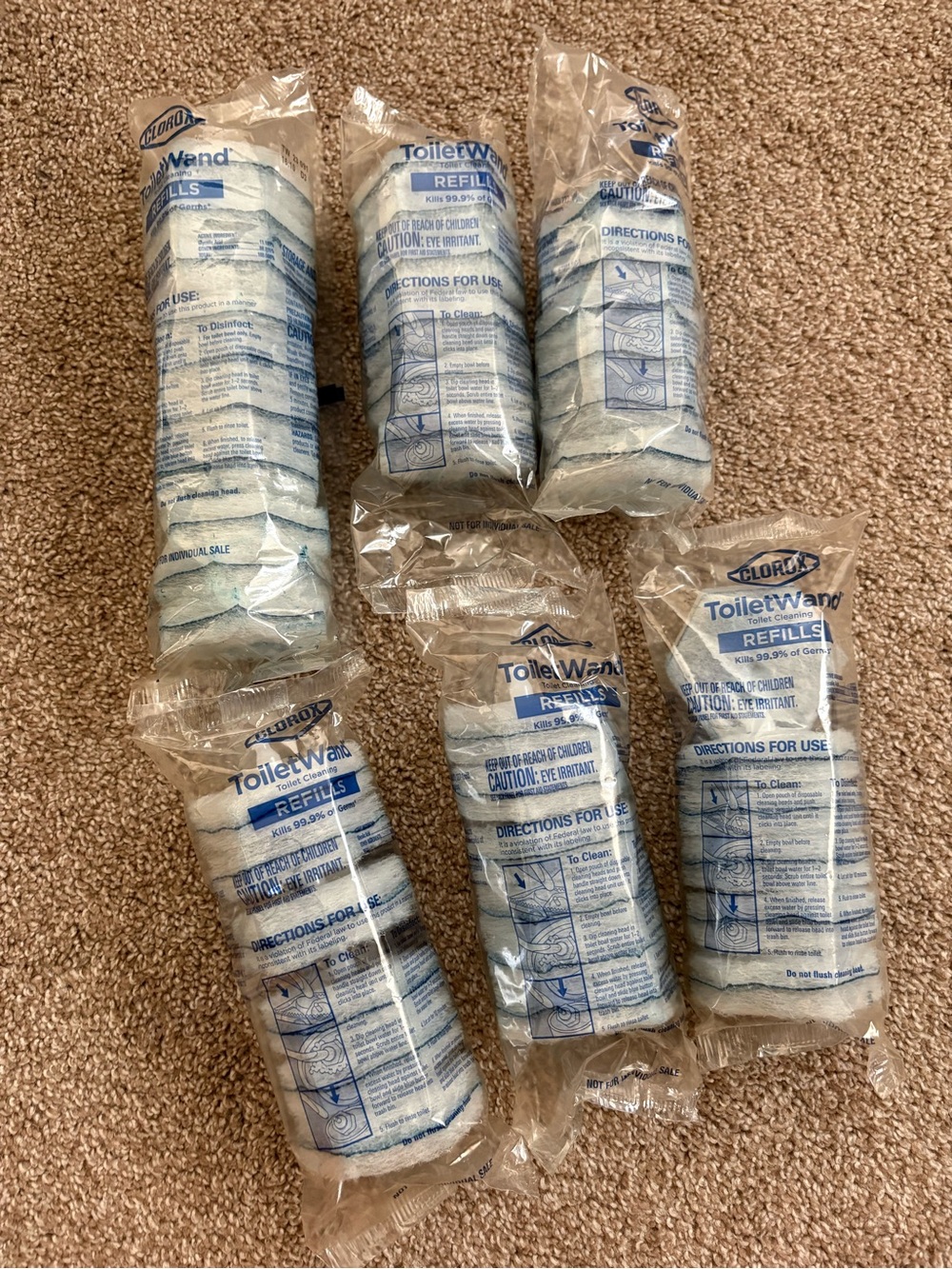 Clorox Blue & White ToiletWand Cleaning Refills